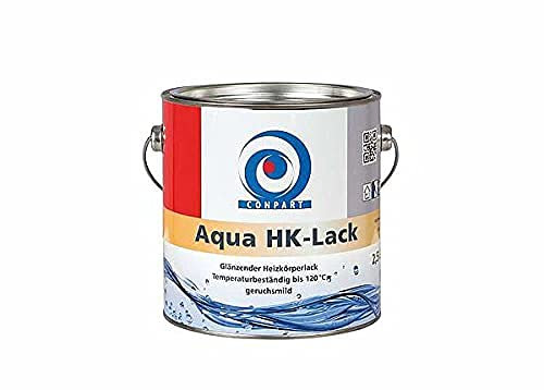Conpart Aqua HK-Lack 8042 – Peinture brillante pour radiateur pour la peinture de qualité supérieure des radiateurs d'eau chaude et des tuyaux de chauffage – Pour une utilisation en intérieur – 750 ml