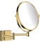 hansgrohe Addstoris - Kosmetikspiegel, Schminkspiegel, Rasierspiegel mit 3-fach Vergrößerung, Badezimmer Zubehör, Polished Gold Optic, 41791990