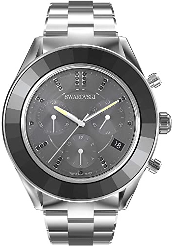 Swarovski Damen-Armbanduhr – 5610520 – Octea LUX Sport, Metallarmband, Schwarz, Edelstahl, 39 mm, Armband, Armband