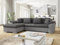 ChillMe Grey Fabric Corner Sofa Bed 'Oxford' L-Shape Sofa and Universal Corner - with storage and FREE assembly (6/5)