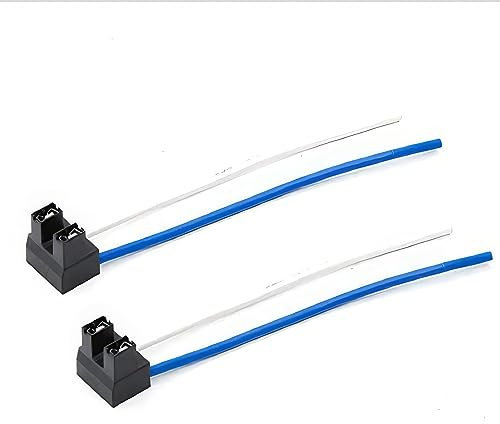 Baceyong 2 x H7 2 Pin Scheinwerfer Ersatz Reparatur Lampenfassung Stecker Stecker Kabelbuchse
