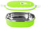 Thermal Bento Lunch Box with Stainless Steel Thermal Insulation, Food Container Leak Proof For Kids Adult Student Children, Portable Food Storage Box for Work School Office Picnic (Green 1 layer)
