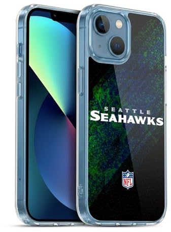 Head Case Designs Offizielle NFL Unschärfe Seattle Seahawks Logo Gelhülle [Militärischer Schutzgrad] Kompatibel Mit Apple iPhone 13 Mini Und Kompatibel Mit MagSafe