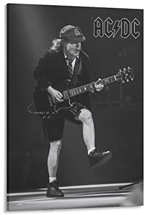 ZHUYING Angus Young Singer Poster Kunst Poster Leinwand Gemälde Dekor Wanddruck Foto Zuhause Modern Dekorative Poster 30 x 45 cm