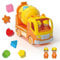 Construction Car Toys For Kids, Cement Mixer Truck with Sound and Light, Shape Sorter Learning & Education Preschool Vehicle for 18M+ 2 3 4 5 Years Old Boy Christmas Birthday Gift (Wooden+Plastics)