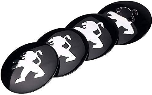WOAFEY Nabendeckel 4 STÜCKE 56mm für Peugeot 308 2008 107 5008 206 3008 Car Rad Center Hub Cap Auto Styling Felgen Abdeckung Badge Emblem Aufkleber Radnabenkappen