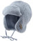 Sterntaler Fliegermütze aus Teddyplüsch - Jungen Holzfällermütze mit angeschnittenen Ohrenklappen und Bindeband - Kinder Wintermütze, gefüttert mit Baumwollfleece - blau, 51