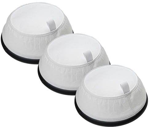 vhbw 3x Sackfilter kompatibel mit Nilfisk VP300 R | VP300 Hepa EU2 Trockensauger, Staubsauger - Ersatz-Filter Schwarz Weiß
