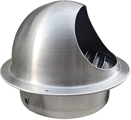 GETREY Air Vent Cover,External Vent,Exhaust Vent 304 Stainless Steel External Extractor Wall Air Outlet, Spherical Air Valve Grill Cover, For Connecting Conduit Or Hose (Size : 300mm(12inch))