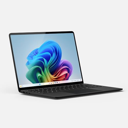 Microsoft Surface Laptop | Copilot+ PC | 13.8” Touchscreen | Snapdragon X Elite | 16GB RAM | 512GB SSD | Ultimo modello, 7a edizione | Windows 11 Home | Nero