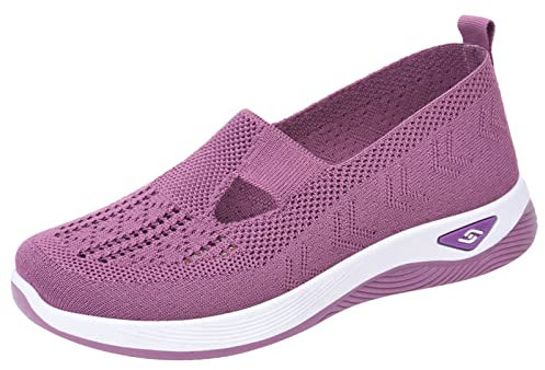 Orthopädische Sneaker Damen Schuhe Tennis Lässige Schnürschuhe Halbschuhe Joggingschuhe Flach Komfortabel Weiche Wanderschuhe Bequem Atmungsaktiv Stoßfest Schnürhalbschuhe Sneakers