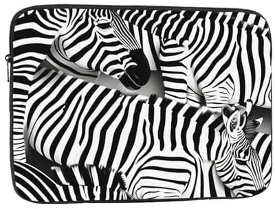 Zebra Print Stylish Laptop Bag Laptop Slim and Lightweight Carry Laptop Bag for Men and Women