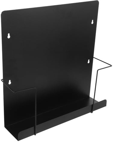 SECFOU Modern Minimalist Record Holder Wall Mount Steel Cd Rack Vinyl Record Organizer Wall Mount Stand