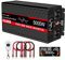 JIGUUN 5000W Wechselrichter Reiner Sinus Spannungswandler 24V 230V Inverter mit 2 EU Steckdosen& 2.1A USB Ausgang,Kabellose Fernbedienung und LCD-Anzeige Spitzenleistung 10000W