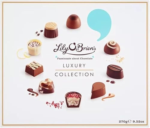 Lily O'Brien's Luxury Chocolate Collection, 270g With 3 free christmas card.