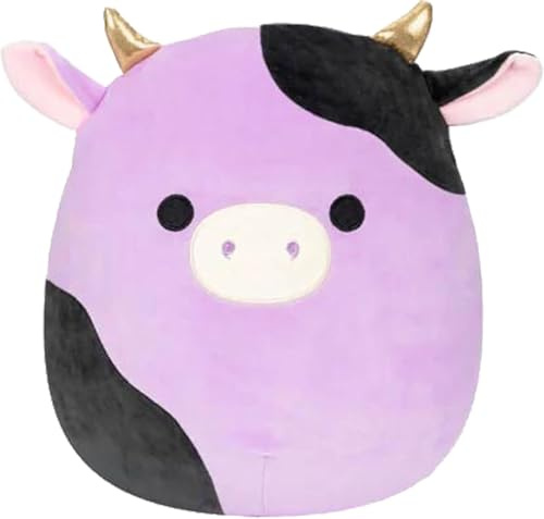 Squishmallows SQCR06527 - Alexie die Kuh 40 cm, offizielles Jazwares Plüsch, superweiches Kuscheltier