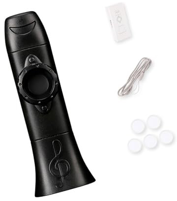 mioosho Professionelles Kazoo-Instrument mit Umhängeband und 5 Ersatzmembranen für Kinder, Erwachsene, Musikbegeisterte und Anfänger