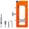 Solaughguy Door Hinge Installation Kit,Sturdy Door Hinge Router Template Cabinet,Door Hinge Mounting Jig,Door Hinge Mortiser for Hinge Installation Door Hinge Mortise(Orange)