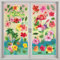 DazzJoy 9 Stück Hawaii Deko Aloha Fensterbilder Selbstklebend, Hawaii Party Deko Fensterbilder mit Ananas, Flamingo, Palmblätter Fensterdeko Selbstklebend Aufkleber für Gartenparty Deko Draußen Sommer