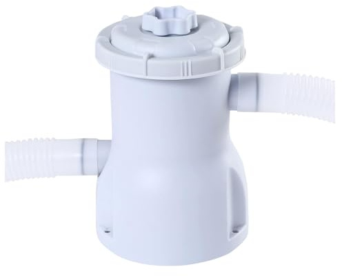 Trendi Pool Filter Pump – Easy Installation, Portable Design, Easy to Clean, Includes Filter Cartridge (300 Gal/hr)
