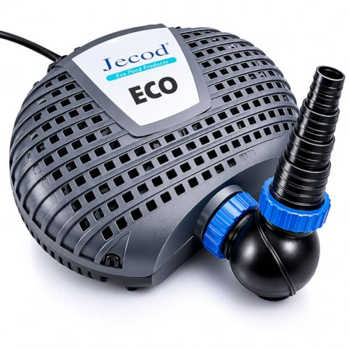 Jebao Filterpumpe für Gartenfischteiche, tauchfähig, für Feststoffe, umweltfreundlich, energiesparend, super niedrige Wattleistung, XOE-6500-Filtration, GS/CE-geprüft