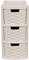 CrazyGadget® Rattan Style Plastic Small 3 Drawer Tower Storage Unit for School Home Office - Made In U.K. (1pc, Mushroom)