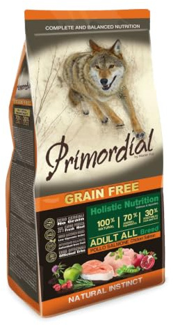 PRIMORDIAL Holistic Grain-Free Adult Chicken & Lax Foder 12 kg