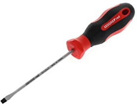 GEDORE Screwdriver slotted, Screwdriver, 2-component handle, length 145 mm, Tool, R38100315, Steel