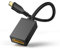 GANA Mini HDMI to HDMI 4K【2 Pack】, Cable Mini HDMI a HDMI Adaptador Macho a Hembra estándar Compatible con HDMI 2.0, 3D, 4K, ARC para la Tableta, cámara, Tarjeta de vídeo (0.2m)