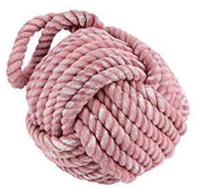 CGB Giftware Nautical Pink Rope Theme Door Stopper Door Wedge - HD472