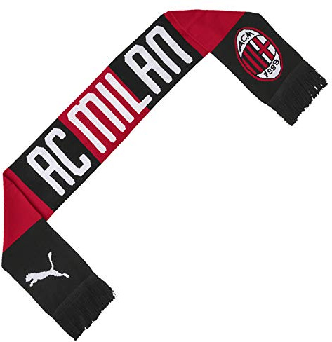 Puma Men Acm Fan Scarf - Tango Red -Puma Black, UA