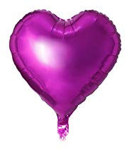 20x Folienballon Herz Ø 45cm Helium Luftballon Herzballon Folienballons für Hochzeit Geburtstag Jahrestag Geschenk (Pink)