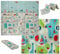 VeloVendo® Faltbare XPE Baby XXL Spielmatte - Schadstoffreie Krabbeldecke (XPE Autos)