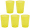 5 bicchieri di plastica per feste, in plastica, multiuso, 0,4 l, senza BPA, colore: giallo