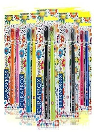 Curaprox CS 5460 Handzahnbürste ultra soft, Special Edition: Hawaii, 2 Stück, weiche Zahnbürste