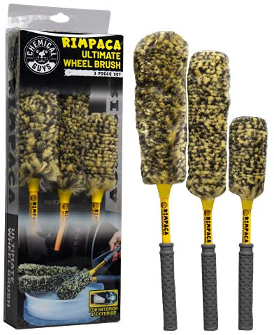 Chemical Guys ACC617 Rimpaca Ultimate Felgenbürste, 3-teiliges Set (Rimpaca-Radreiniger), sicher für Autos, LKWs, SUVs, Wohnmobile, Motorräder und mehr
