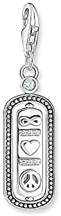 THOMAS SABO Damen Charm-Anhänger Love & Peace Charm Club 925 Sterlingsilber 1883-643-14