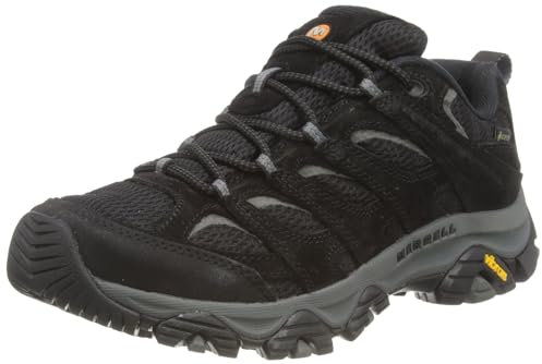 Merrell Herren Moab 3 GTX Wanderschuh, Black Grey, 43.5 EU