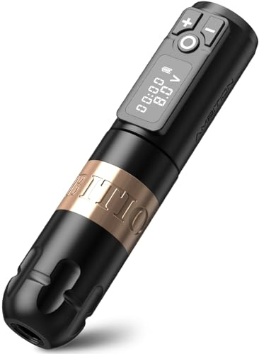 Ambition Soldier Drahtlose Tattoo Maschine Tätowiermaschine Pen, Rotary Tätowiergerät mit 4,0mm Hub, 2400mAh Akku & Coreless Motor für Profis