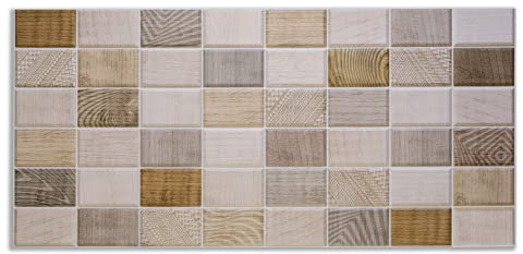 Pannelli di parete in PVC 3D decorativi piastrelle rivestimento (10, Faipari)