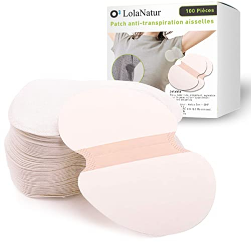 100 Lingette Patch anti transpiration pour une protection 24H – Protege Aisselles Transpiration, Coussinet anti-aureoles | Invisibles pour Homme et Femme