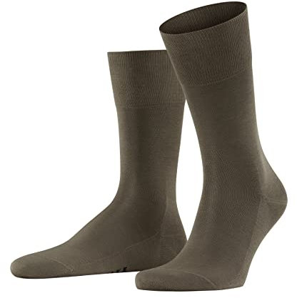FALKE Men's Tiago M So Fil D'Écosse Cotton Plain 1 Pair Socks, Grey Vulcano 3920, 7-8