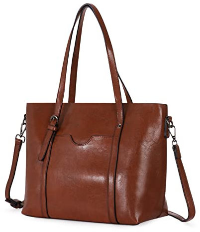 HAWEE Damen Crossbody Handtasche Große Shopper Umhängetasche Kunstleder Tote Schultertasche Mode Henkeltasche mit Schultergurt für Date Arbeit Einkaufen Schule