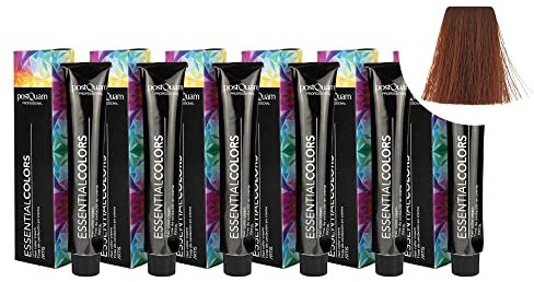 PostQuam - Pack de 6 Tintes de Peluqueria Profesional de Elevado Poder Cubriente | Tinte Permanente 100% Cobertura de Canas Garantiza Color Natural Uniforme y Duradero - Más de 90 Colores Disponibles