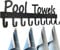 GreatMH Schwarzer Pool-Handtuchhalter für den Außenbereich, Handtuchhalter für Pool, Handtuchhaken, Handtuchhalter für Bademäntel, Kleidung, 9 Haken