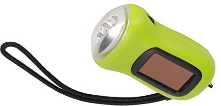 Linterna de Manivela con Energía Solar, Mini Linterna LED Recargable de Emergencia, Linterna de Supervivencia Multifunción, Luz LED Brillante para el Hogar, Al Aire Libre, Barcos, Coches, Camping
