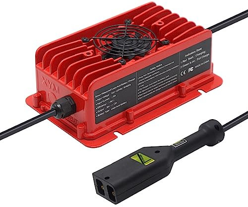 Eseegoo 12 AMP 36 Volts Replacement Battery Charger for 36 Volt EZGO EZ-GO TXT Golf Cart with D-Plug/Powerwise Style Plug Waterproof IP65