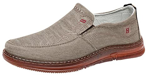 Scarpe da Camminata Uomo Senza Lacci Stivali Uomo Alti Scarpe Uomo Tela Stivali Uomo 2023 Sneakers Donna Platform 2-caffè 13.99