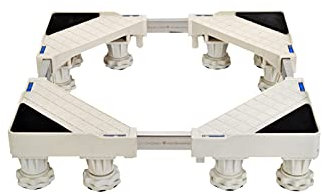 Base de machine à laver portable Anti-vibration Muet Sèche-linge réglable Longueur du support du réfrigérateur 50-77 cm Largeur 45-72 cm Plateaux de sol pour lave-vaisselle Refroidisseur de vin S