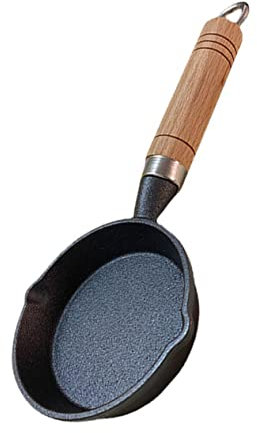 Alipis Kleiner Pfanne für Zuhause Bratpfanne Eisen, Weihnachten Party